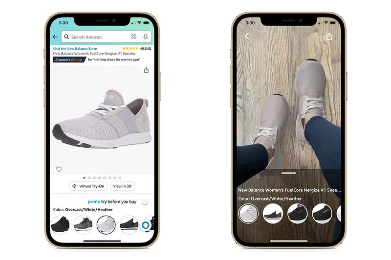 Amazon AR app for shoes
