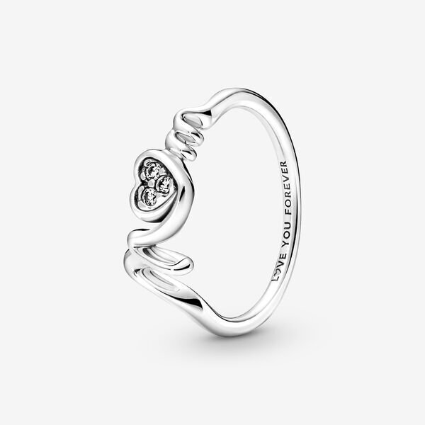 engraved ring by Pandora - Love you forever